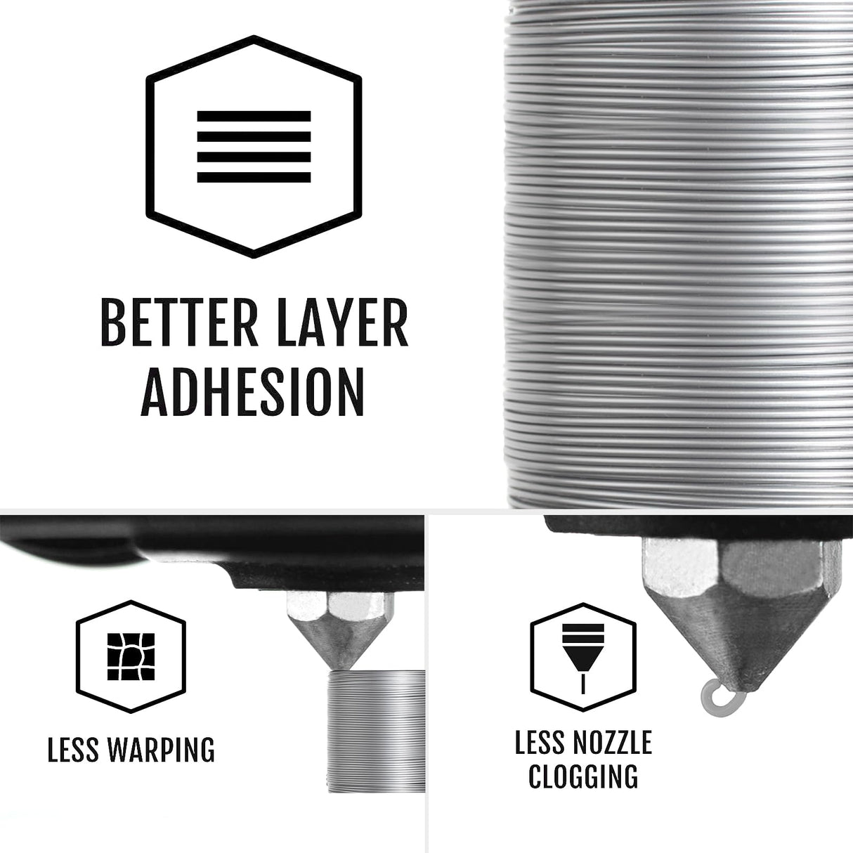 JAREES PETG Filament 1.75mm Bundle for 3D Printer, Total 2KG Metal-Like Consumable 1kg (2.2lbs) 1X2 Spool, High Speed Metallic Finish PETG, Dimensional Accuracy +/- 0.03 mm, Silver and Bronze Gold JAREES