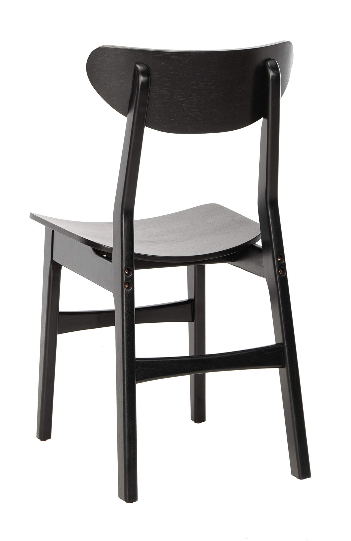 Safavieh Home Lucca Retro Black Dining Chair, Wood, Set of 2 Safavieh