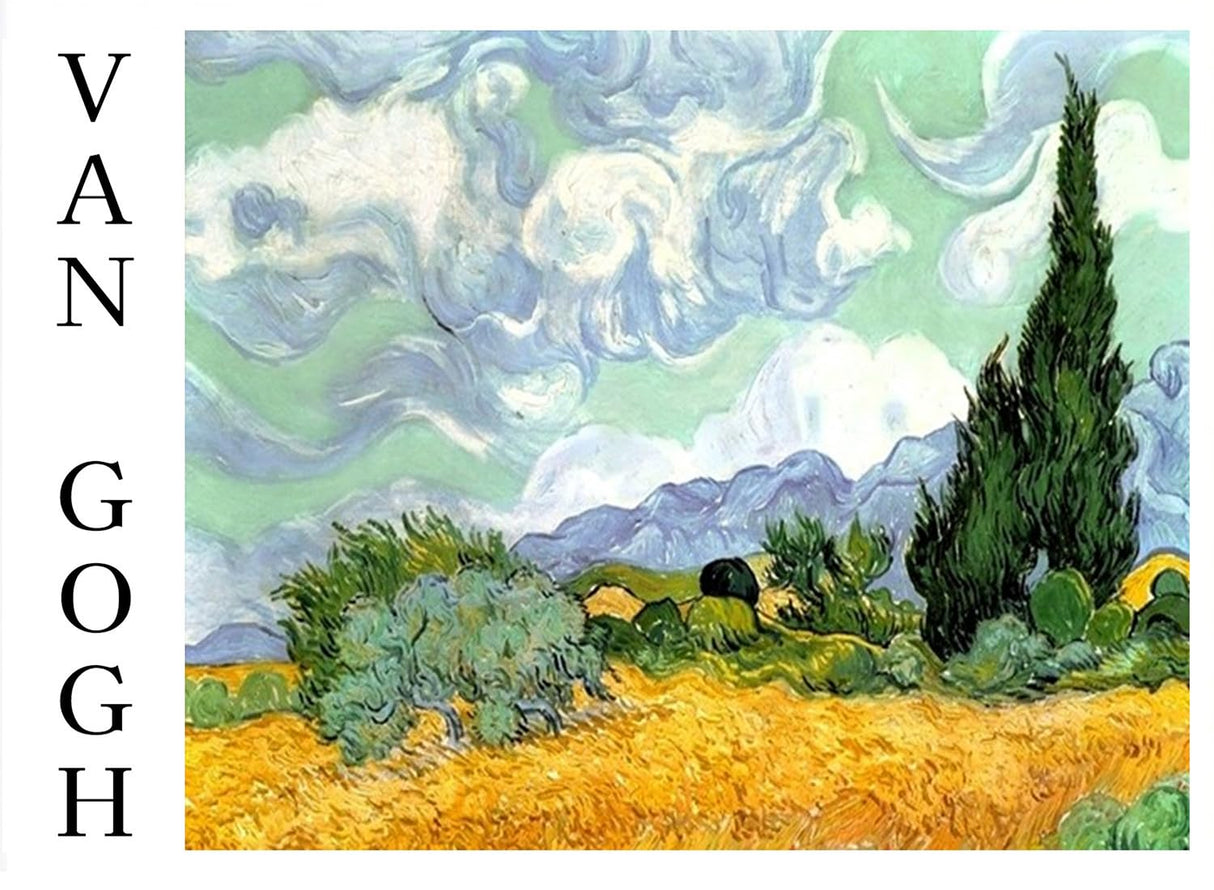 Diamond Art Kits for Adults Beginner- Van Gogh Wheat Field with Cypresses DIY Modern Diamond Painting Kits 5D Diamond Dots Gem Art Crafts with Tools- Round Full Drill Crafts for Home Wall Decor&Gift Fairyland JinWenn