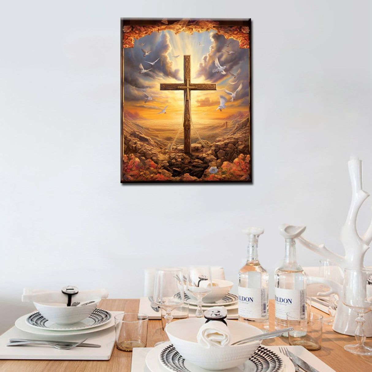 Jesus God DIY Paint by Numbers for Adults Christ Religious DIY Oil Painting Acrylic Paint Art Lion Painting Kits Canvas with Acrylic Paint Christian Quote Inspirational Art 16x20 Inch (without Frame ) Tucocoo