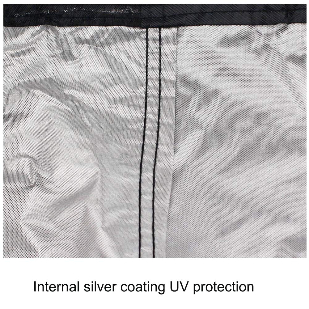 【Upgraded】Patio Egg Chair Covers with Zipper, Wicker Egg Swing Chair Covers, Waterproof Heavy Duty Weather Resisatnt Outdoor Chair Cover, Windproof Hanging Chair Cover, 75" x 45", Black, 1 Pack FLYMEI