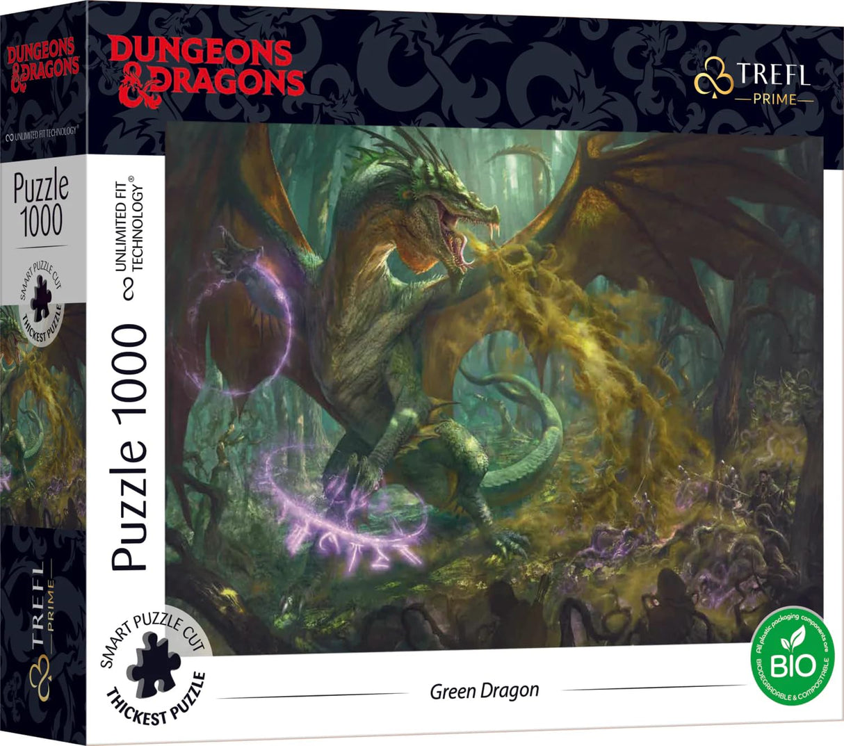 Trefl Prime 1000 Piece Puzzle - Dungeons & Dragons - The Hunt for the Green Dragon Trefl
