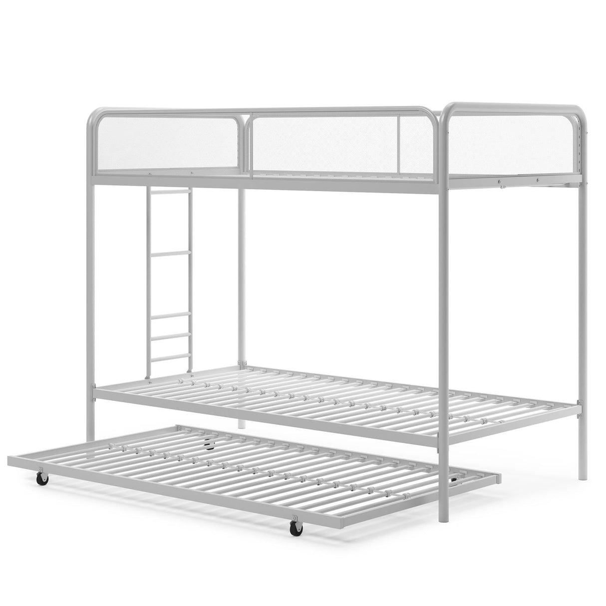 DHP Isaiah Triple Twin Metal Bunk Bed, Off White DHP