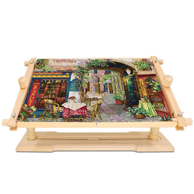 Adjustable Embroidery Stand - Guofa Embroidery Hoop Stand Beech Wood Embroidery Frame Rotated Cross Stitch Stand Embroidery Hoop Holder for Stitching Sewing Craft