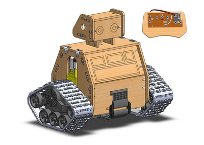 ScienSta STEM Projects for Kids Ages 10-16, Wooden Model Car Kits, Gifts for Boys 9-16, Science Educational Crafts Building Kit,RC Tank