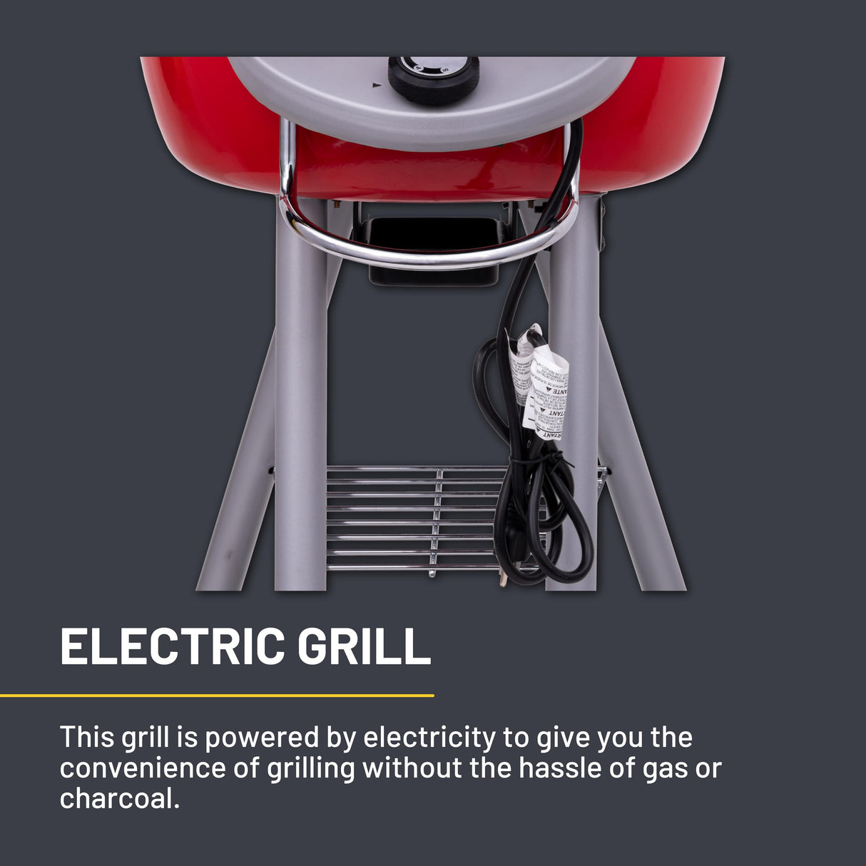 Char-Broil® Patio Bistro® TRU-Infrared™ Electric Grill, Red – 20602109 Char-Broil