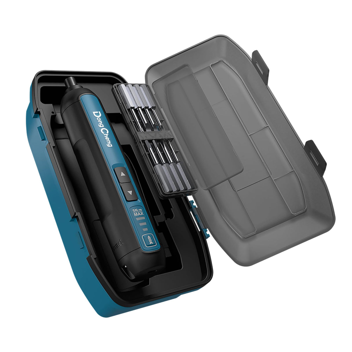 DongCheng 4V Cordless Electric Screwdriver, 2000mAh Battery Powered Rechargeable Screwdriver with 3 Torque Setting Up to 5N.m, 300RPM, Dual LED Lights, 8pcs 2-Inch Magnetic Screw Bits for Home DIY Dong Cheng