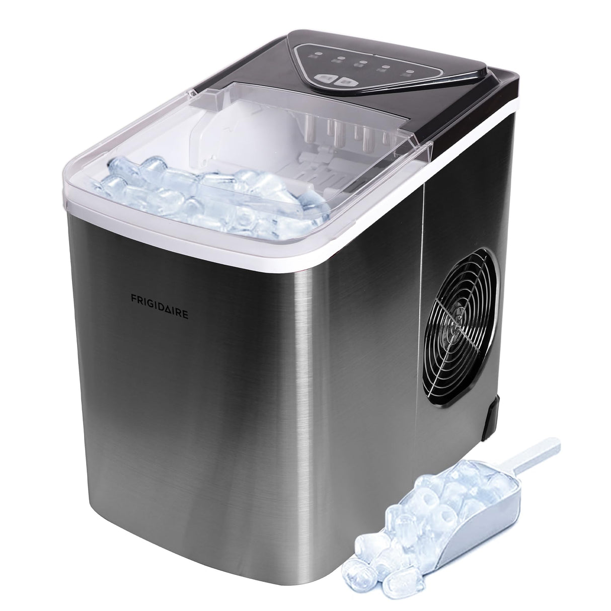 Frigidaire EFIC123-SS Counter Top Maker, Produces 26 pounds Ice per Day, Stainless Steel Frigidaire