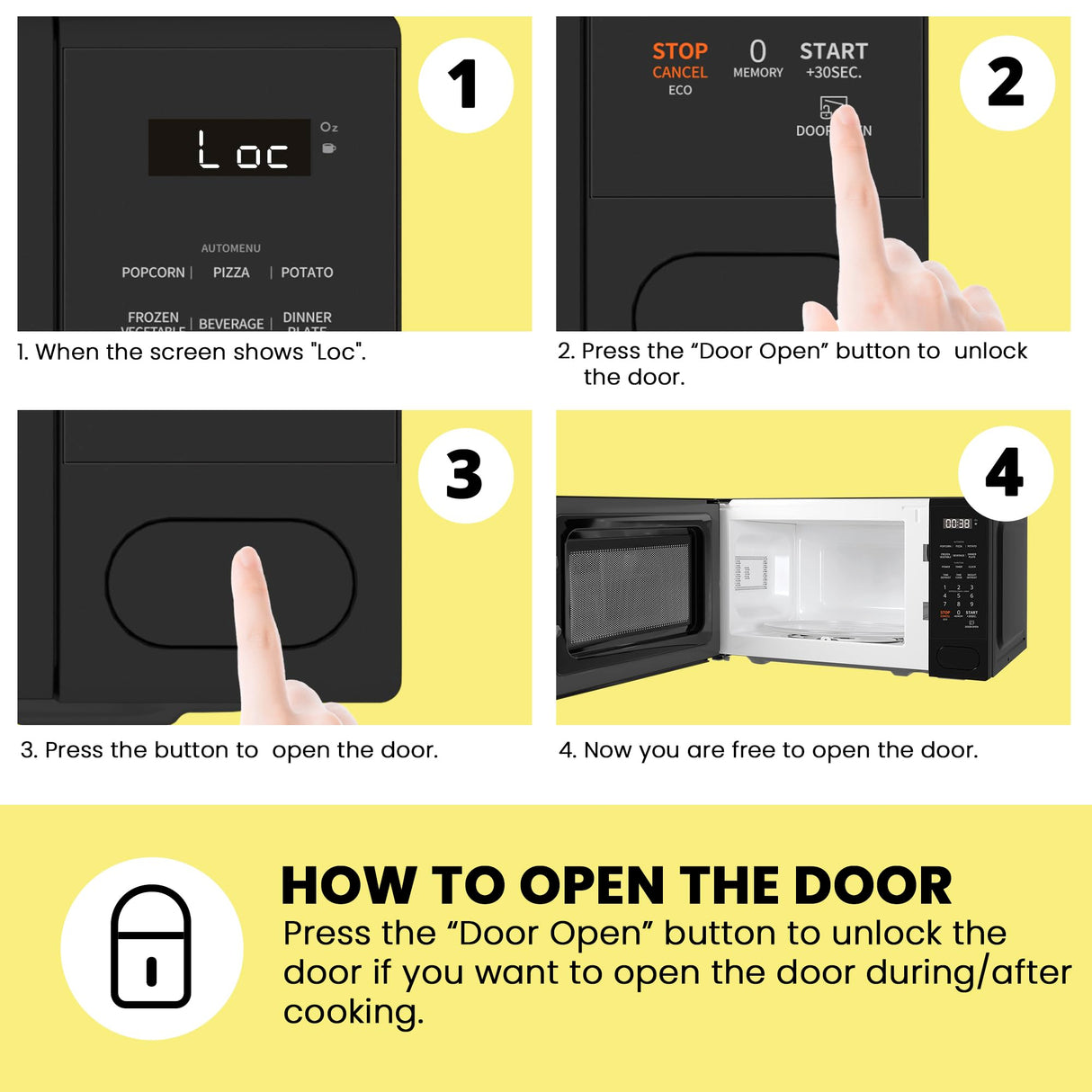 COMFEE CMO-C20M1WB Countertop Microwave Oven, 0.7 cu.ft Small Microwave with 11 power levels,Turntable Reset Function, Speedy Cooking, Weight/Time Defrost, Memory function, Children Lock, 700W COMFEE'