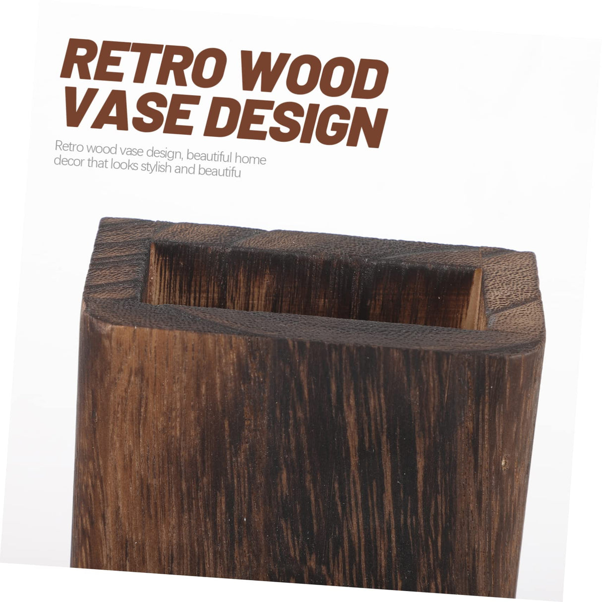 Hoement Wooden vase Dried Pampas Holder Wall Pocket vase Wood Wall Hanging Planter Wall Wood vase Wall Mount Wood vase Indoor Wall Planter Household Hanging Flower Basket Pine Wood Hoement