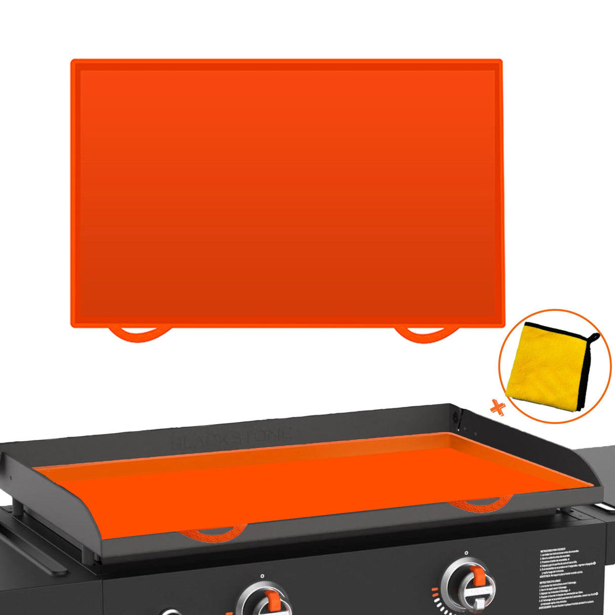 28" Silicone Mat for Blackstone Accessories, Blackstone Grill Mat for Silicone, Grill Cover for Outdoor Grill, Durable Griddle Accessories, Blackstone Accessories, All Season Cooking Protective Cover ChasingSun