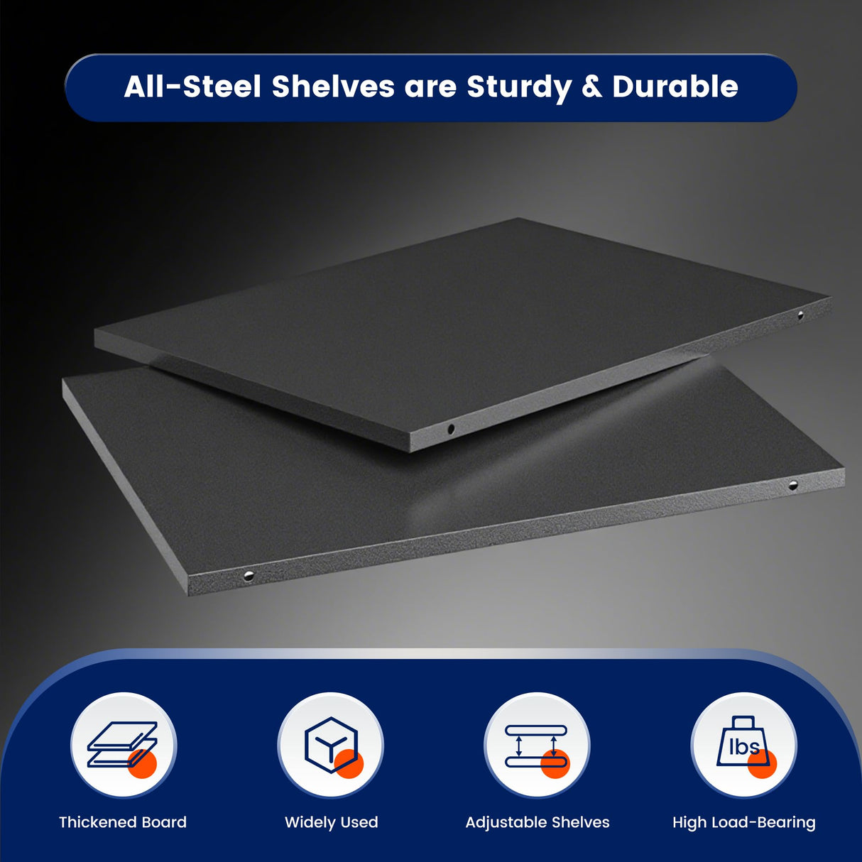 Yizosh Storage Shelves, 5000LBS Garage Shelving Unit, Metal Shelving Adjustable Storage Shelves Heavy Duty, Suitable for Garage, Supermarket, Warehouse, 71" W x 24" D x 70" H Yizosh