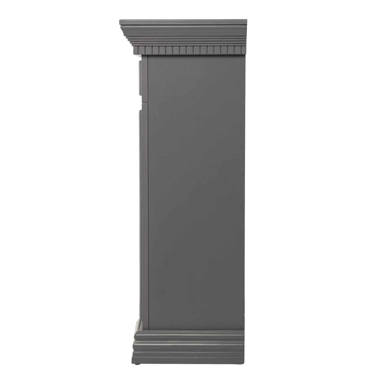 SEI Furniture Dakesbury Faux Stacked Stone 50" Electric Fireplace, Gray SEI Furniture