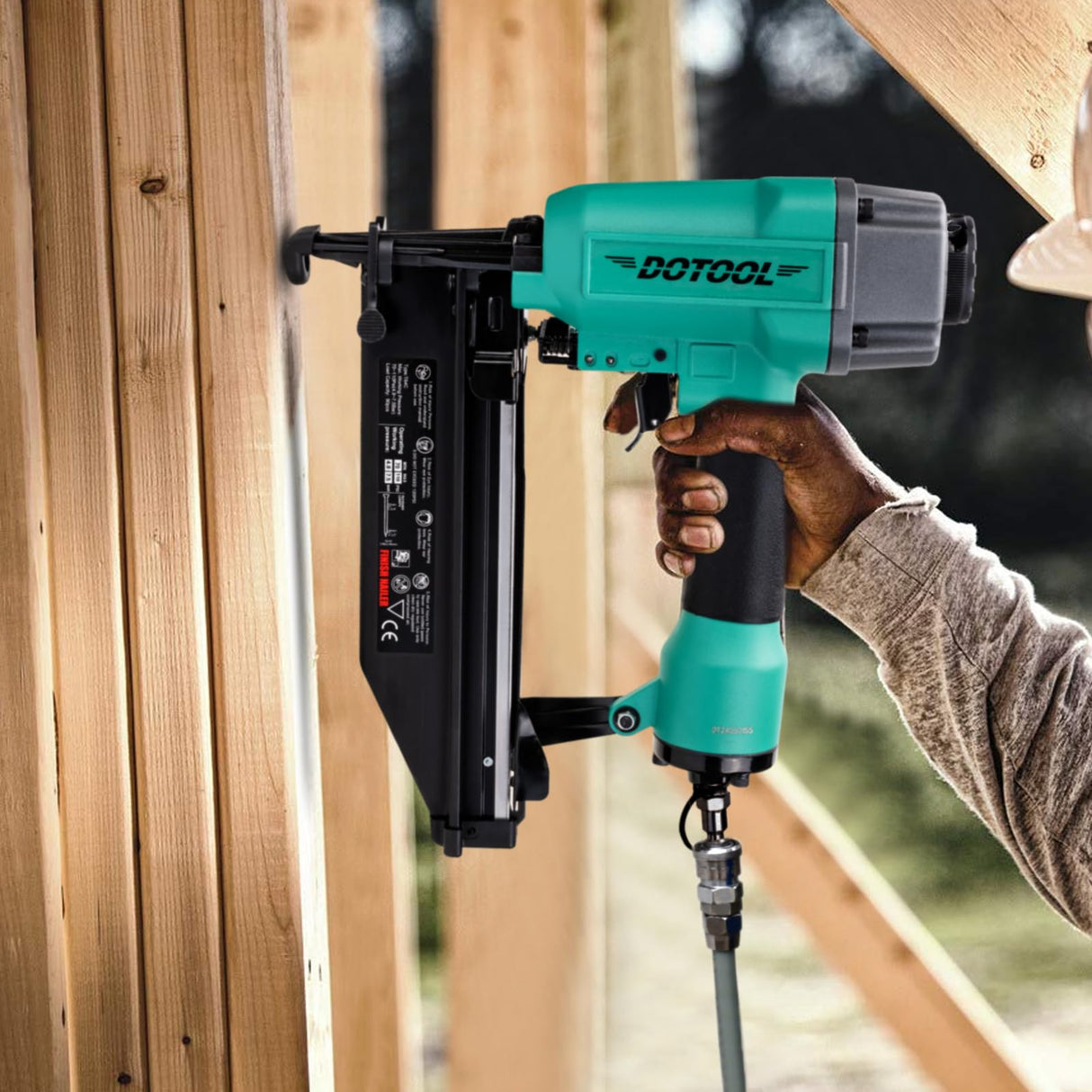 DOTOOL Finish Nailer 16GA 1-inch to 2-1/2-inch Finish Nails Pneumatic Nail Gun with Tool-Free Depth Adjust Dotool