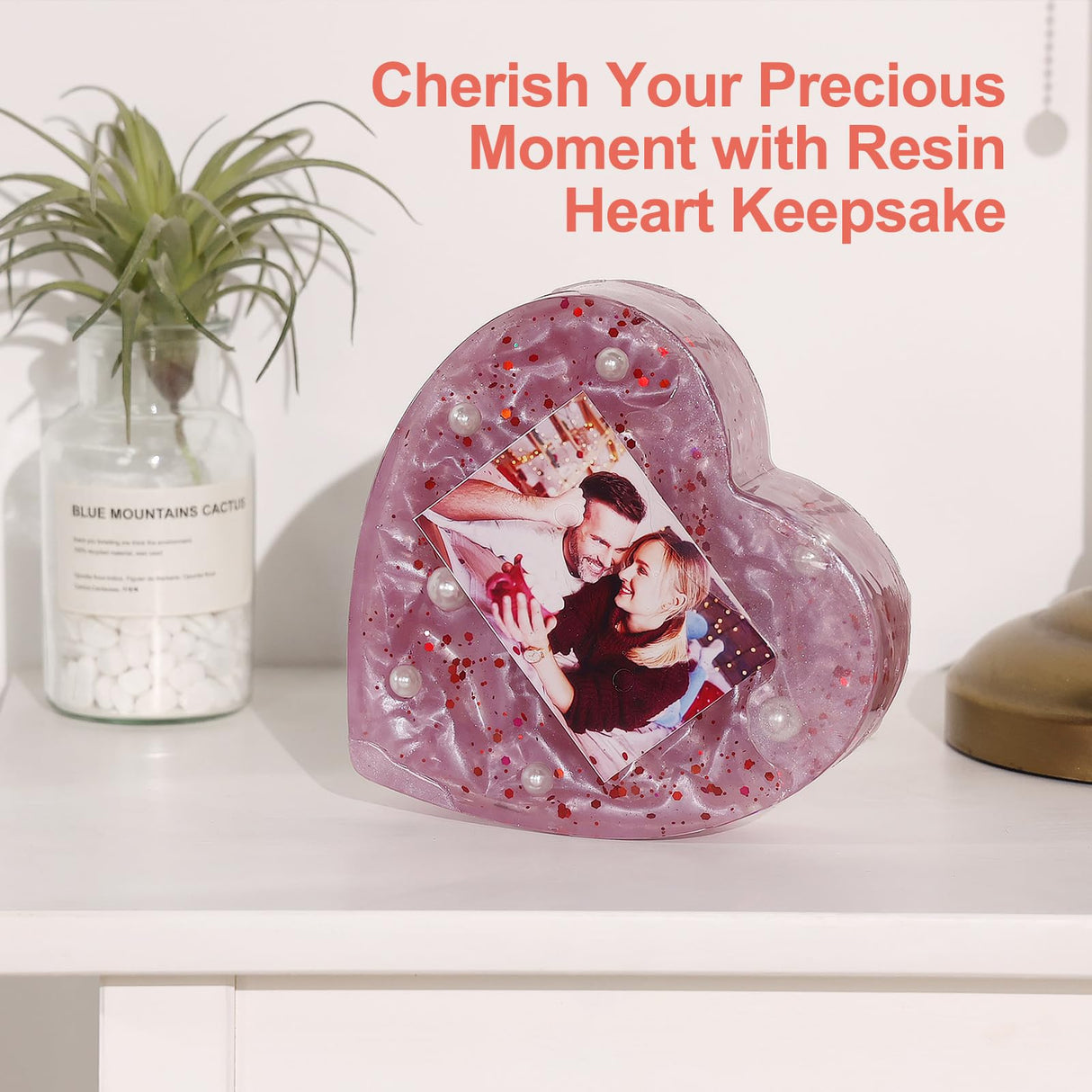 LET'S RESIN 8Pcs Resin Molds Silicone,Deep Epoxy Resin Molds for Flower Bouquet Preservation,Large Silicone Molds for Resin Casting Craft Including Square Hexagon Heart Resin Mold LET'S RESIN