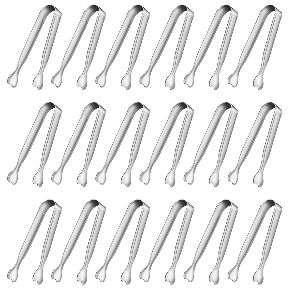 Mini Serving Tongs, Anytrp 18-Packs Stainless Steel, 4.3inch, Kitchen / Appetizers Tongs for Coffee Bar, Tea / Desserts Party, Sugar and Ice Bucket ANYTRP