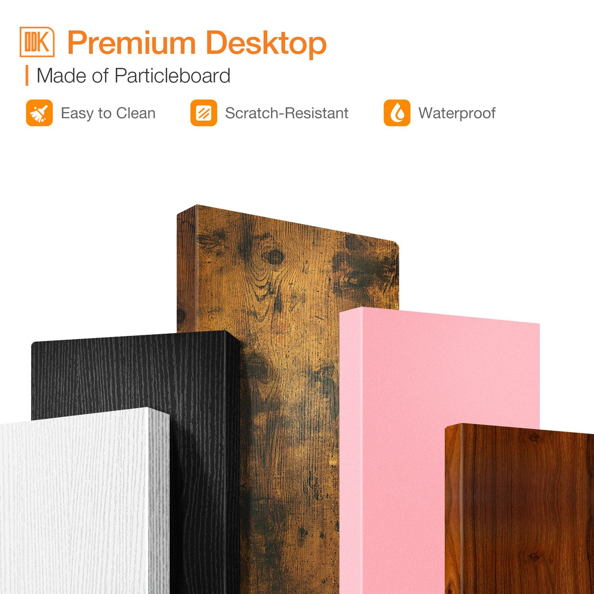 ODK Small Computer Desk, 27.5 Inch, Compact Tiny Study Desk with Storage and Monitor Stand for Home Office, Small Spaces, Black ODK