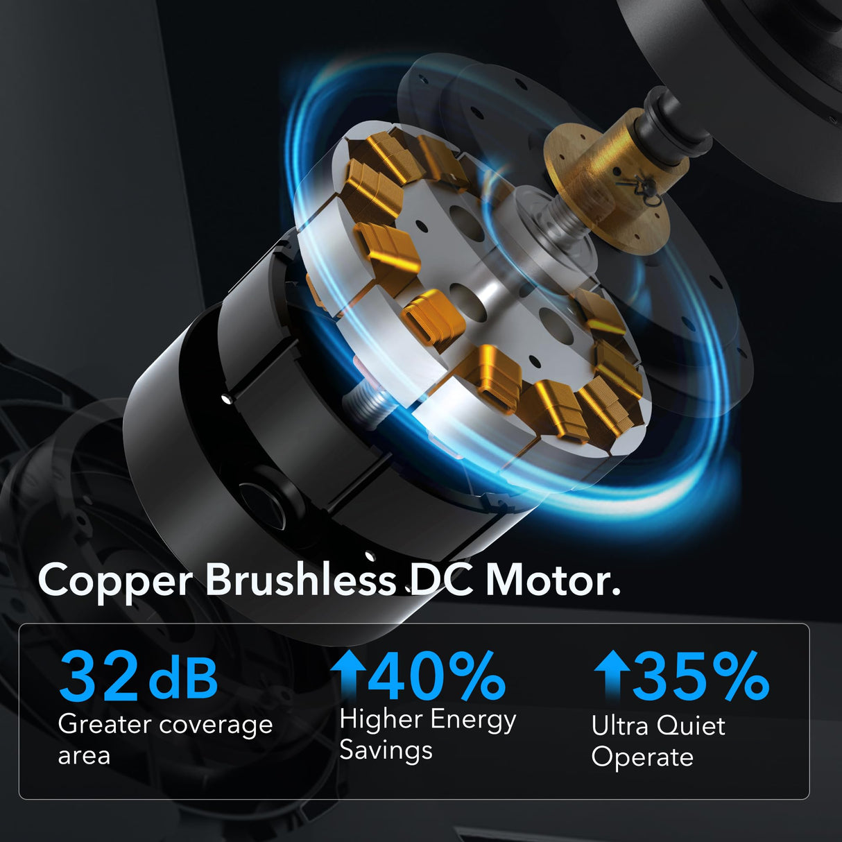 52 Inch Ceiling Fans with Lights and Remote, Black Ceiling Fan with 5 Blades, 6 Speed Reversible DC Motor, 3CCT Dimmable LED, Modern Design for Bedroom, Living room & Covered Outdoor,Includes Downrod Rayqueen