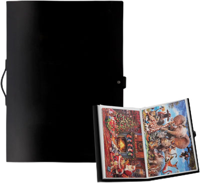 SAWTKLF Puzzle Storage Folder for 1000 Pieces,Space-Saving Puzzle Organizer and Storage, Puzzle Saver,Holds 20 Puzzles, Dust-Proof Storage Puzzle Accessories