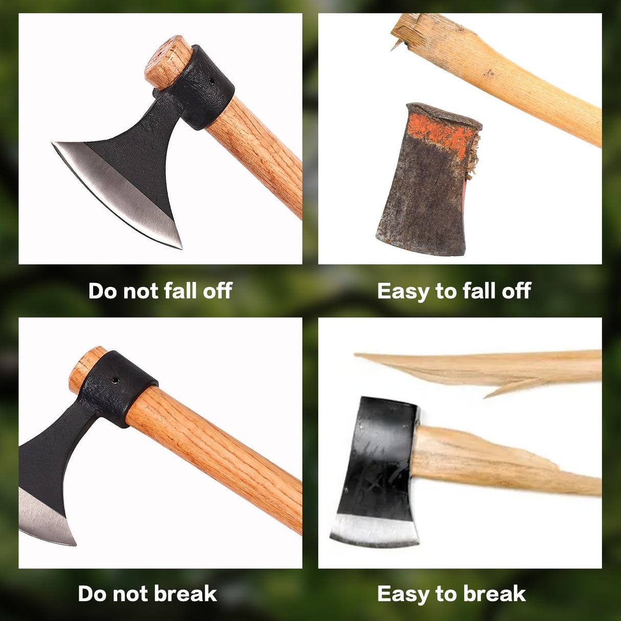 16" Throwing Tomahawks, 2 Pack Throwing Axes with High Carbon Steel & Wooden Handle, Perfect for Axe Throwing Game, Recreation and Competition, Gift for Men Generic