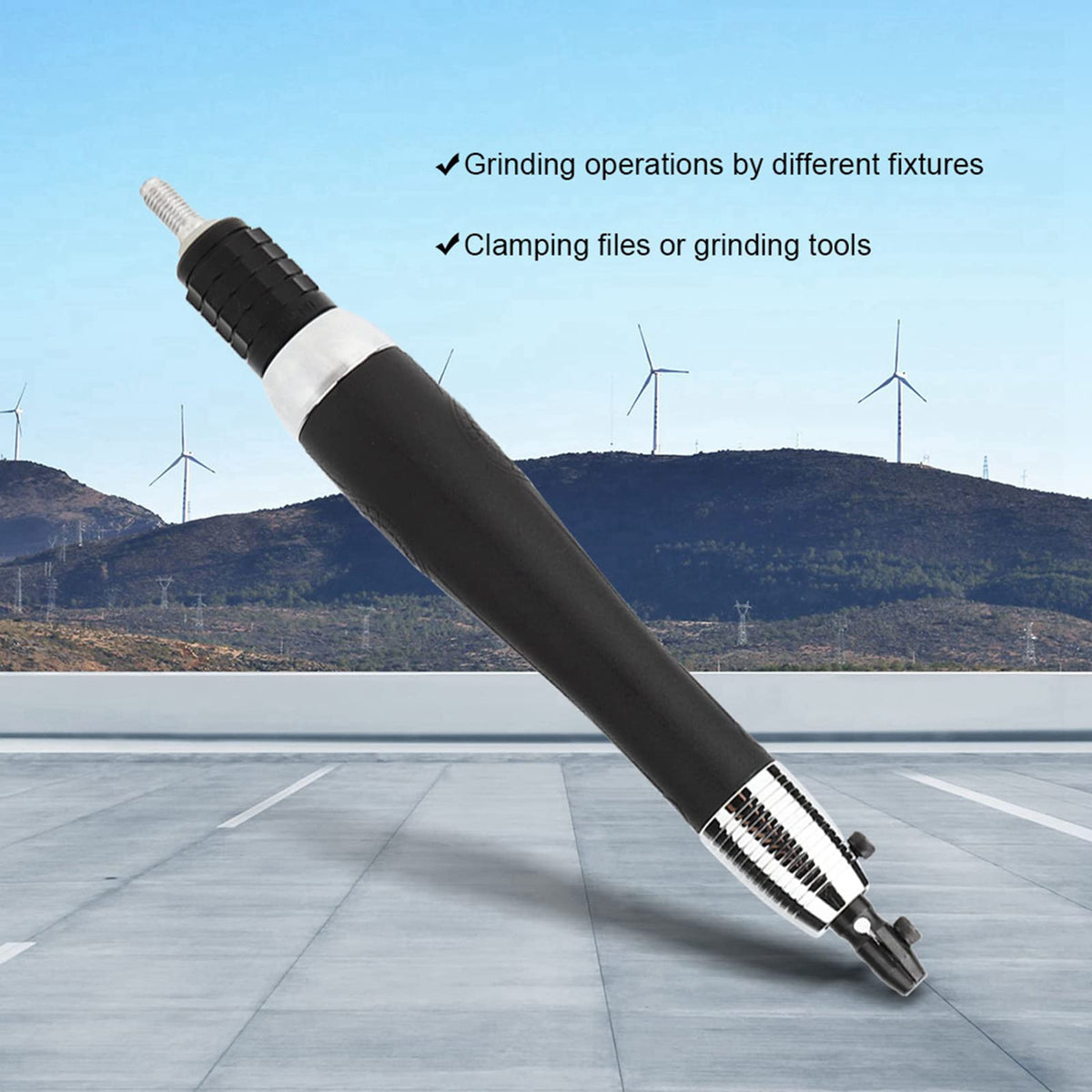 Raguso 2.4mm 2.38mm Pencil Grinder ultrasonic Cutter Grinding File Mini Pneumatic Tool High Speed Bearing Ultrasonic Industrial Accessory 22000RPM Raguso