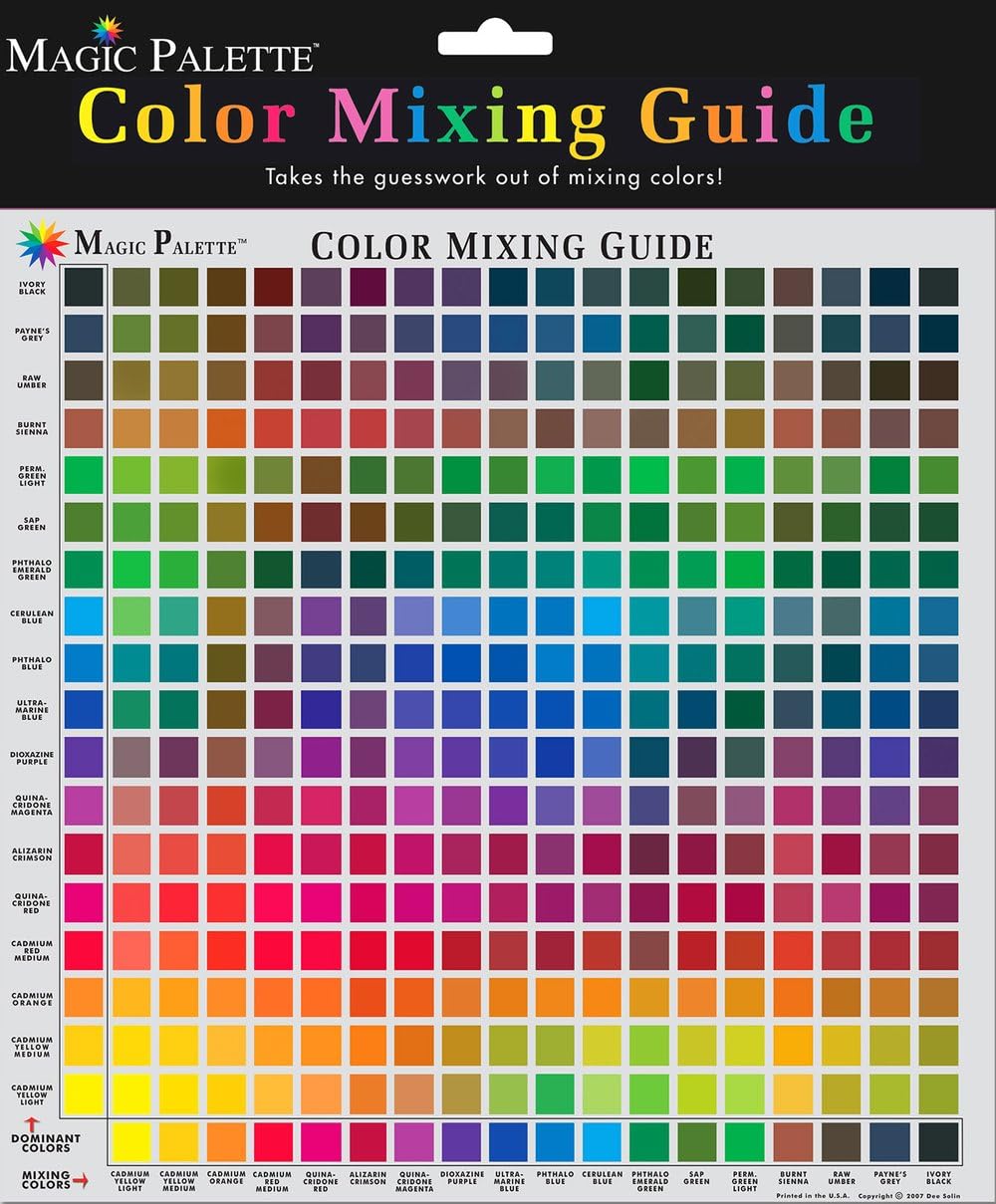 Magic Palette Color Mixing Guide 11.5 Inch Color Wheel