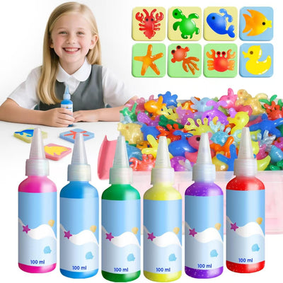 Magic Water Elf Toy Kit - Large Capacity 100ml Aqua Magic Fairy Gel Water Pets - DIY Squishy Maker - Arts and Crafts Water Toys for Kids Ages 4-8 8-12 - 6 7 8 9 10 Year Old Girls Boys Birthday Gifts