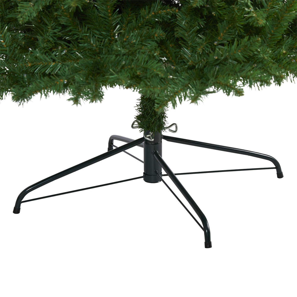 Nearly Natural 10ft. Slim Green Mountain Pine Artificial Christmas Tree with 800 Clear LED Lights Nearly Natural