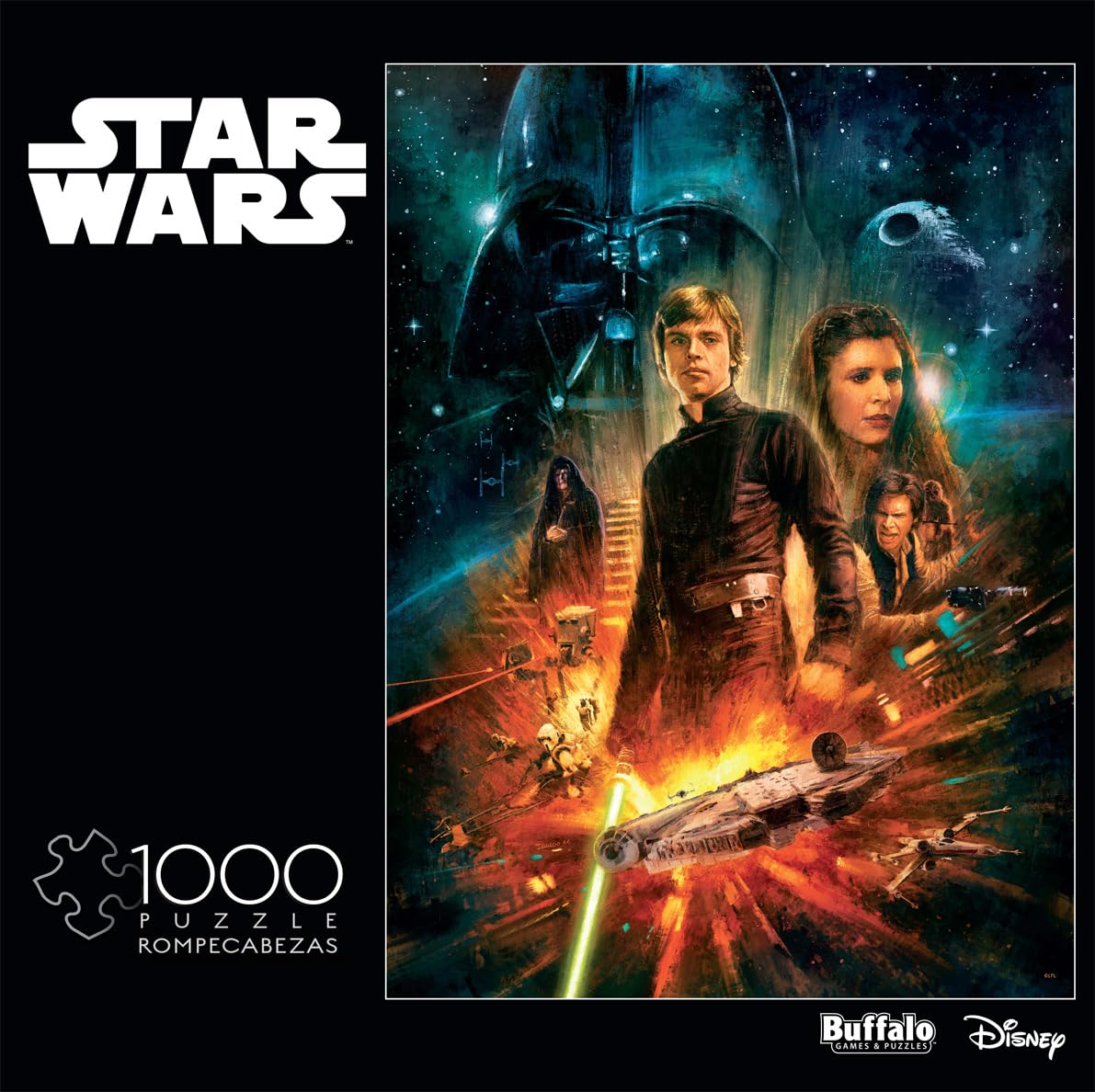 Buffalo Games - Star Wars - The Destiny of A Jedi - 1000 Piece Jigsaw Puzzle for Adults -Challenging Puzzle Perfect for Game Nights - Finished Size is 26.75 x 19.75 Buffalo Games