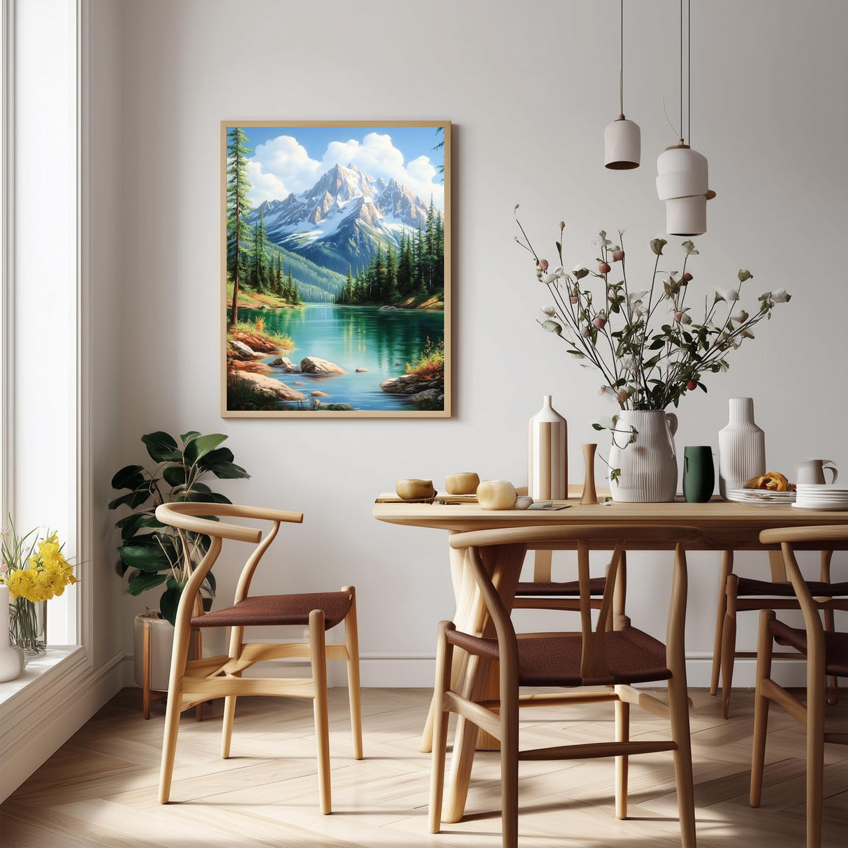 Landscape Paint by Numbers Kits for Adults Beginner, Landscape Paint by Numbers, Painting by Numbers for Adults for Gift Home Wall Decor(16 x 20 Inch) hkejoi