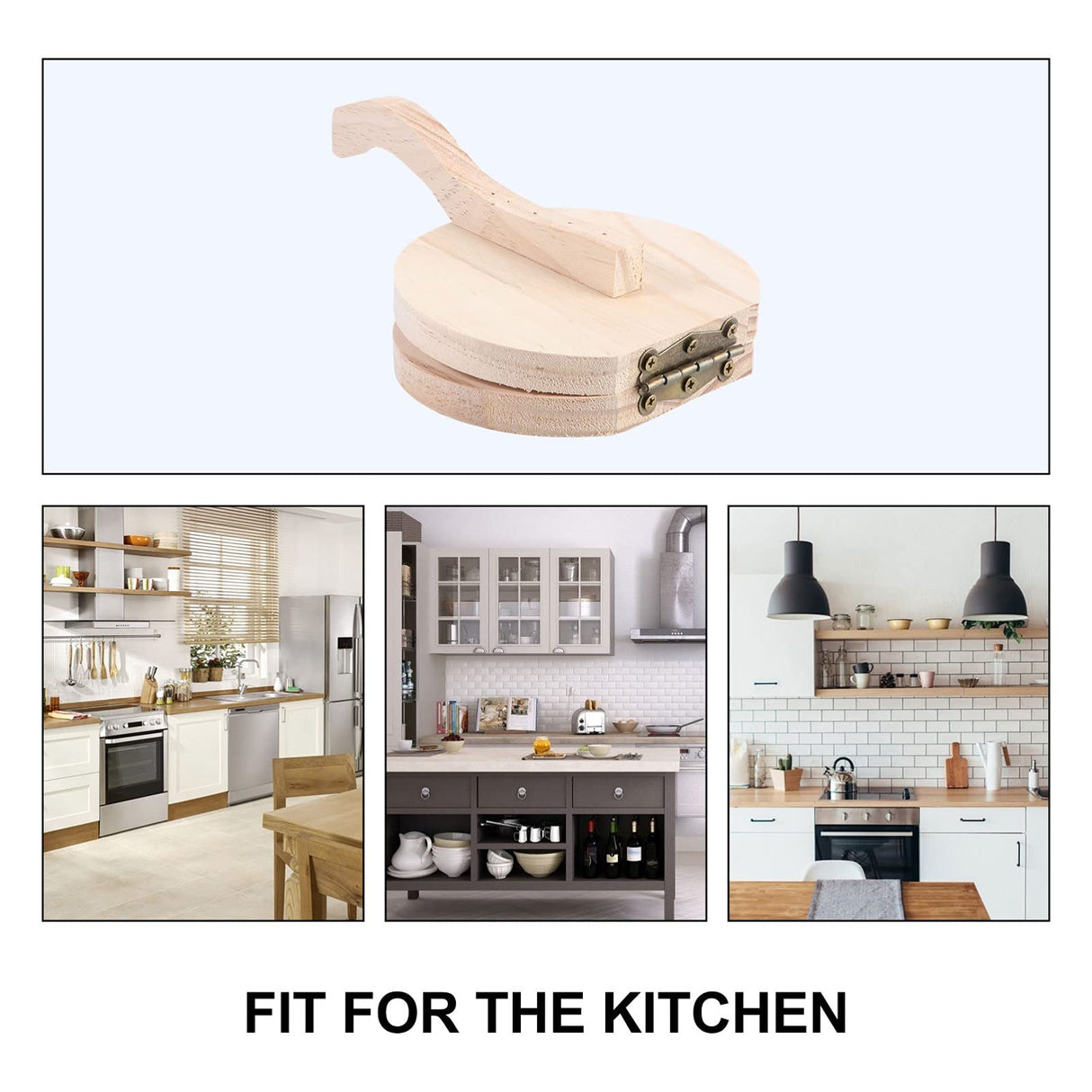 Cabilock Tortilla Press Authentic Traditional Wood Tortilla Maker Corn Tortilla Machine for Home Cabilock