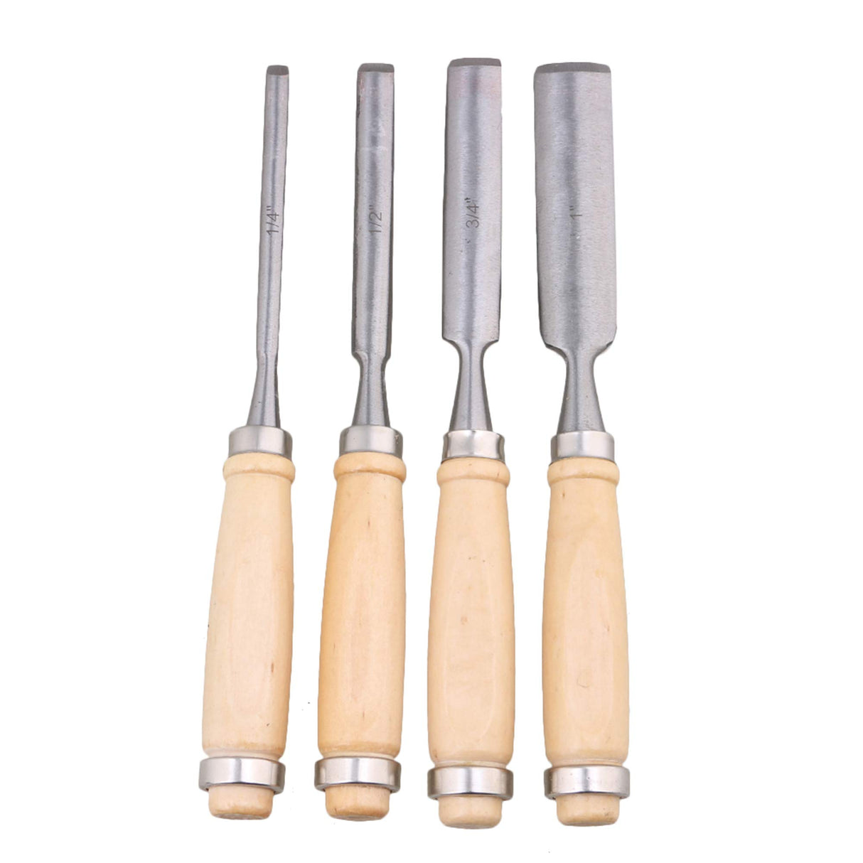4PCS Semicircle Wood Carving Hand Chisel Tool Set Woodworking Gouges Homeswitch