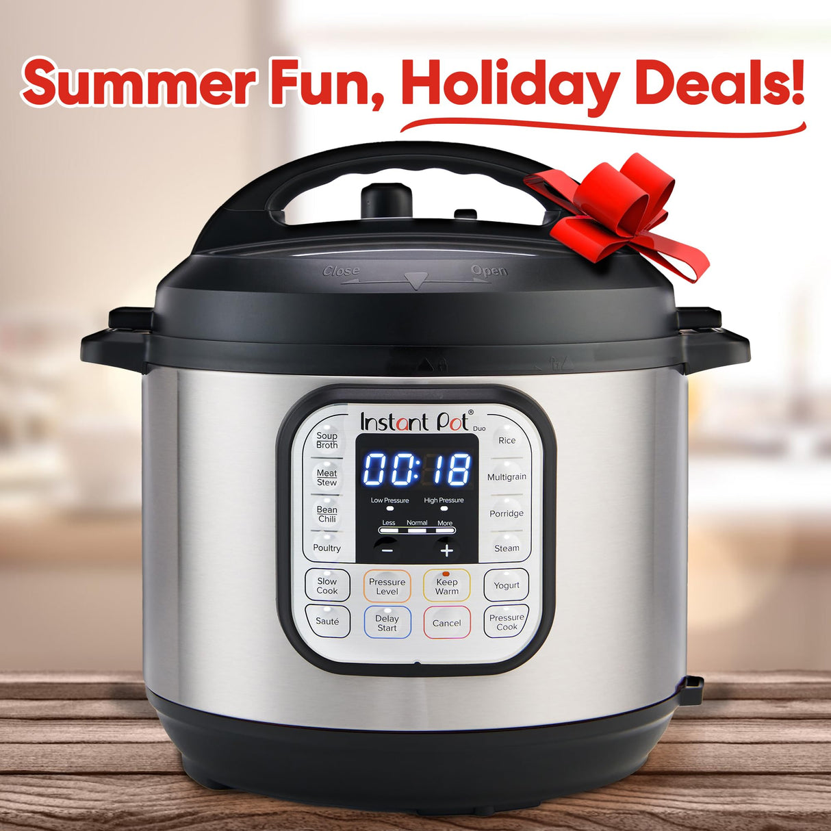 Instant Pot Duo 7-in-1 Electric Pressure Cooker, Slow Cooker, Rice Cooker, Steamer, Sauté, Yogurt Maker, Warmer & Sterilizer, Includes App With Over 800 Recipes, Stainless Steel, 6 Quart Instant Pot