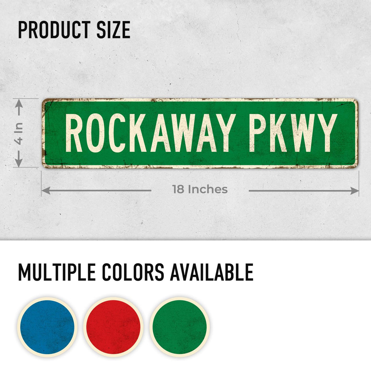 Sigo Signs Custom Rustic Sign, Personalized Decor Street and Gift, 18x4 Inches, ACM, Fade Resistant, Made in USA Sigo Signs