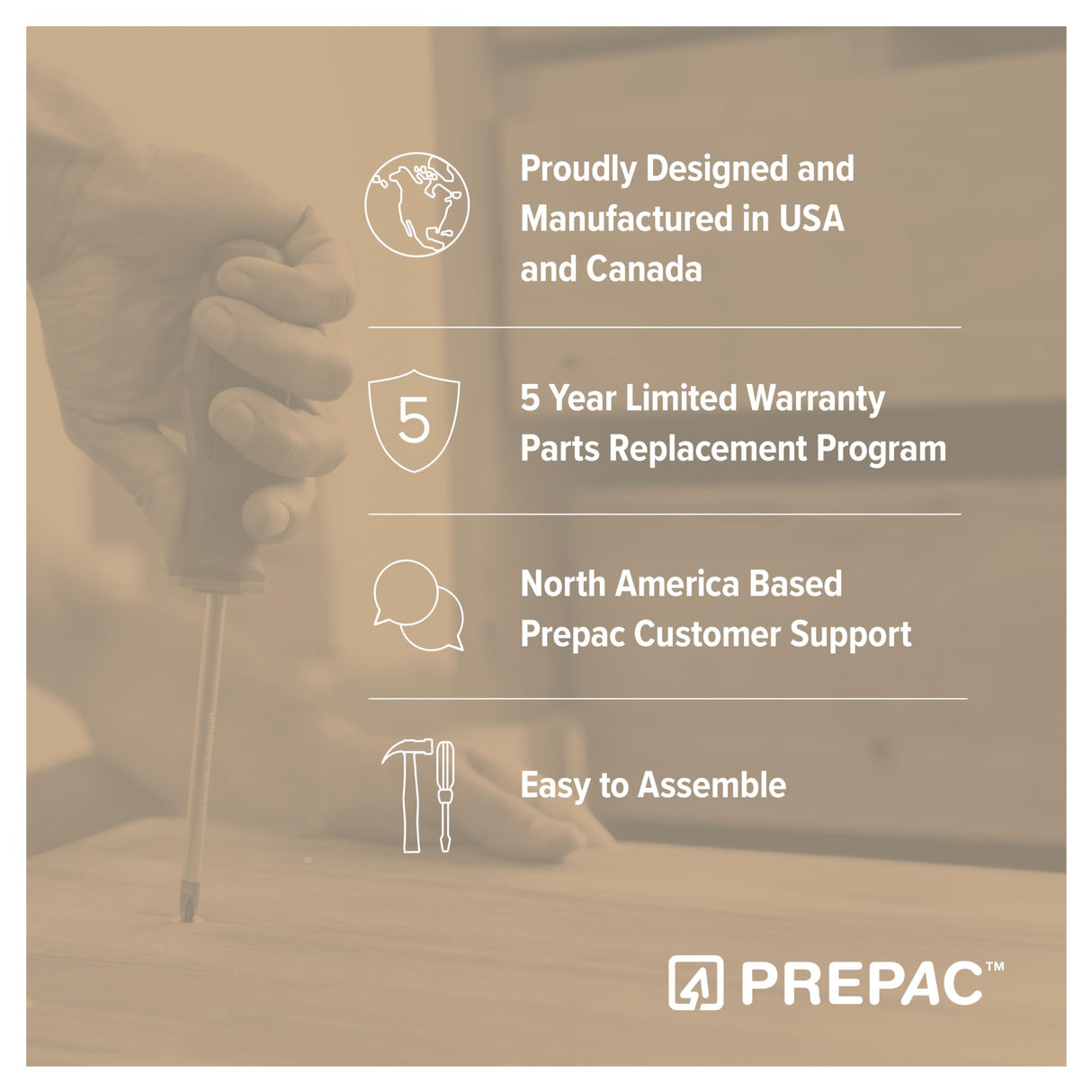 Prepac Simply Modern Nightstand Bedside Table, Natural Oak Nightstand for Bedroom, End Table with 2 Drawers and Open Shelf 23.75" W x 26.75" H x 16" D Prepac