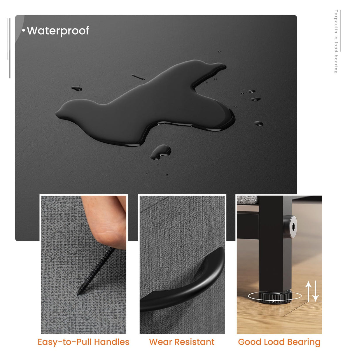 Sweetcrispy Nightstand Set of 2 with 2 Storage Drawers, 20" Height Small Bed Side Furniture End Table, Wooden Top Fabric Cabinet Kids Mini Dresser for Bedroom, Closet, Entryway, College Dorm Sweetcrispy