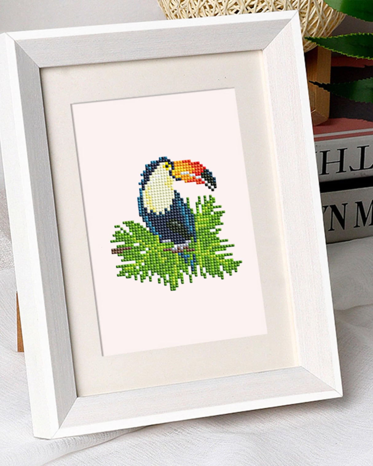 PeakLuv Small Diamond Painting Kits Birds, 12 Pcs Birds Mini Diamond Art Kits for Adults, 5D DIY Square Drill Diamond Dots, Quickly Finishable Cardinal Mini Gem Art for Home Wall Desktop Decor, 6X7in PeakLuv