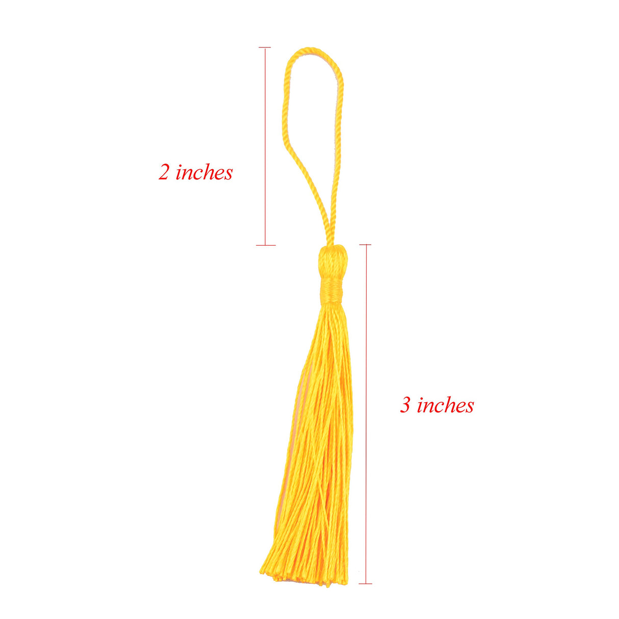 Makhry 100 Pieces Bookmark Tassels 13cm/5 Inch Colorful Silky Tassels with Loop Handmade Tassels for Crafts Jewelry Making DIY Art Projects School Supply 10 Colors((Mixed 2 Dark) Makhry
