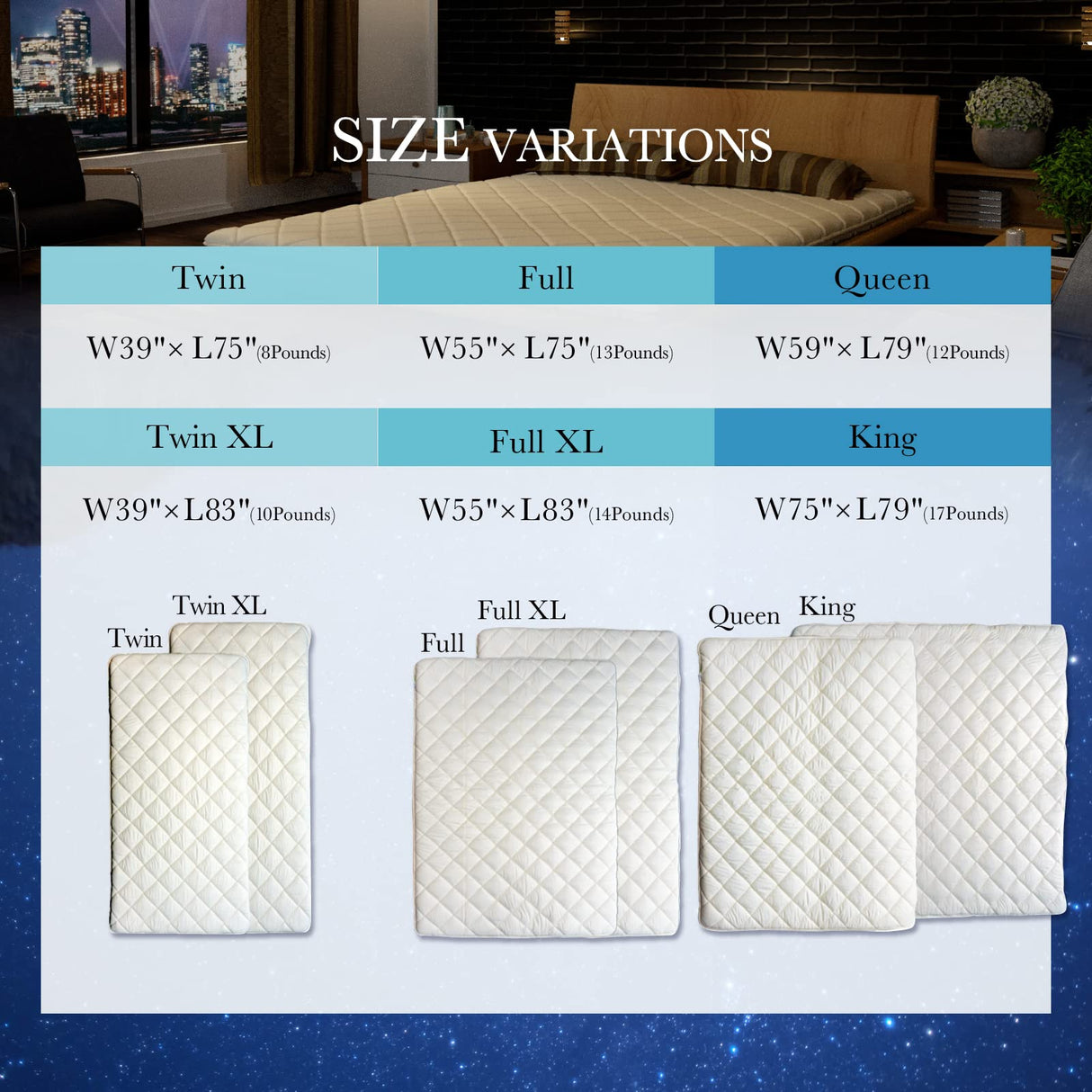 FULI Japanese futon Mattress, Foldable Japanese Floor Mattress, Japanese Floor Bed, Foldable Mattress, Futon Mattress, Made in Japan (White, Twin) FULI