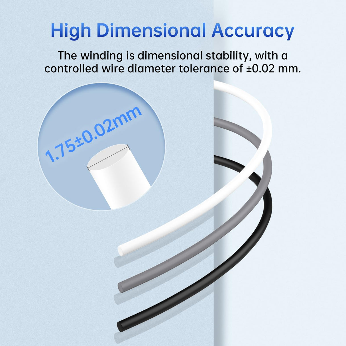 ANYCUBIC PLA Plus (PLA+) 3D Printer Filament 1.75mm, High Toughness 3D Printing Filament, Dimensional Accuracy +/- 0.02mm, Print with Most FDM 3D Printers, 1KG Spool, Black ANYCUBIC