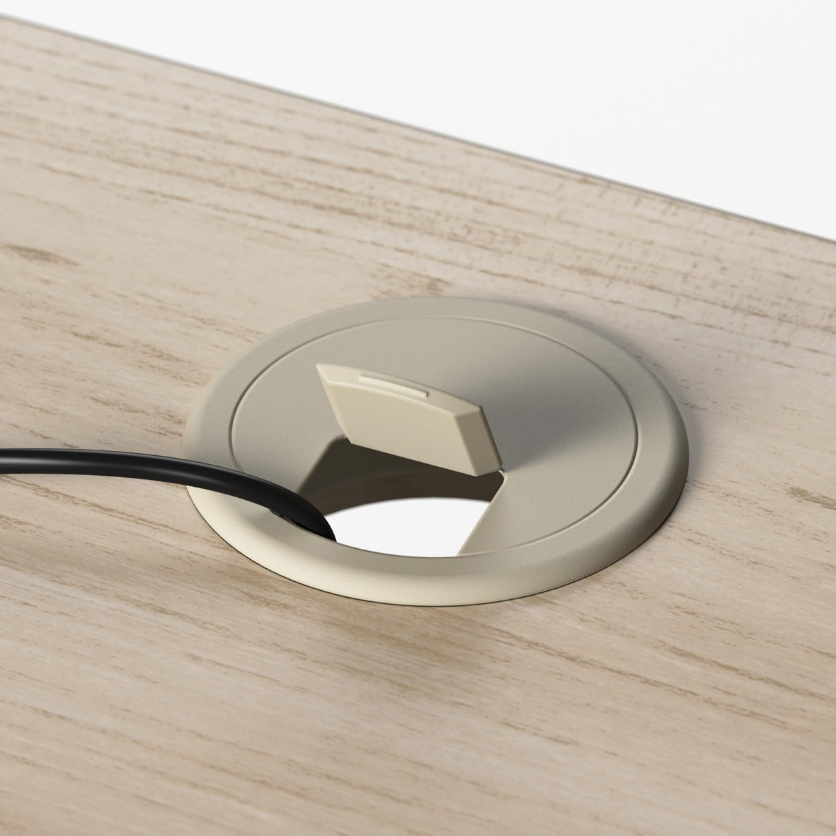 Bush Business Furniture Hustle 72W x 30D Computer Desk with Metal Legs in Natural Elm, Modular Office Table for Home and Professional Workspace Bush Business Furniture