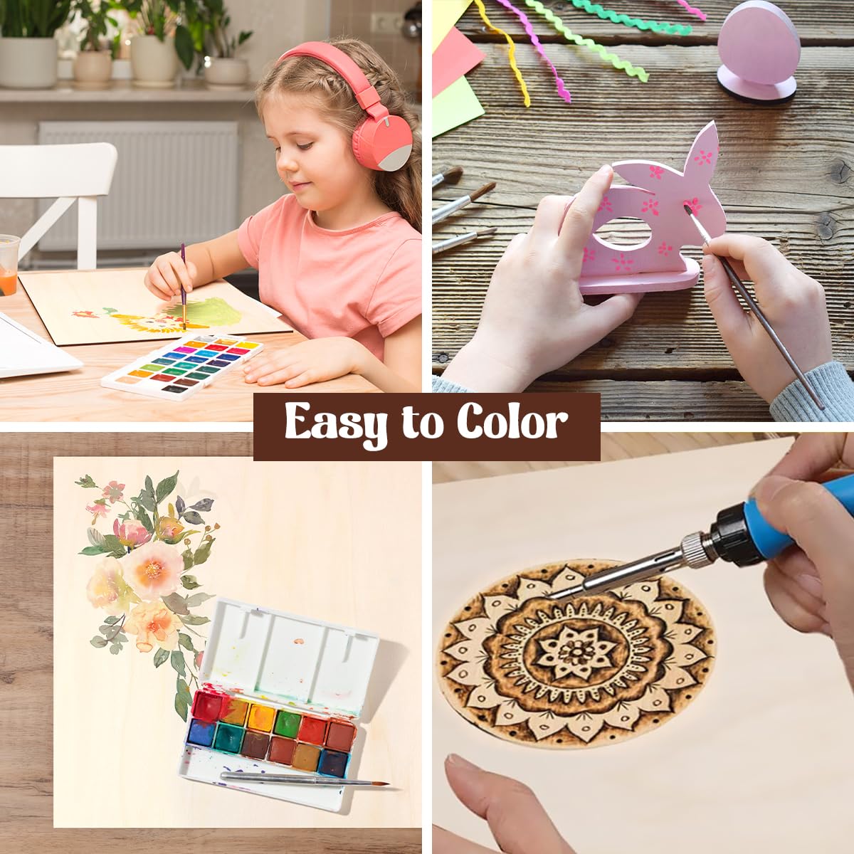 Philorn Basswood Sheets 12"x12"x 1/8", 12 Pack Plywood Sheets 3mm with Smooth Surfaces for Laser Cutting Engraving, Unfinished Wood for Crafts, Wood Burning, Architectural Models, Staining PHILORN