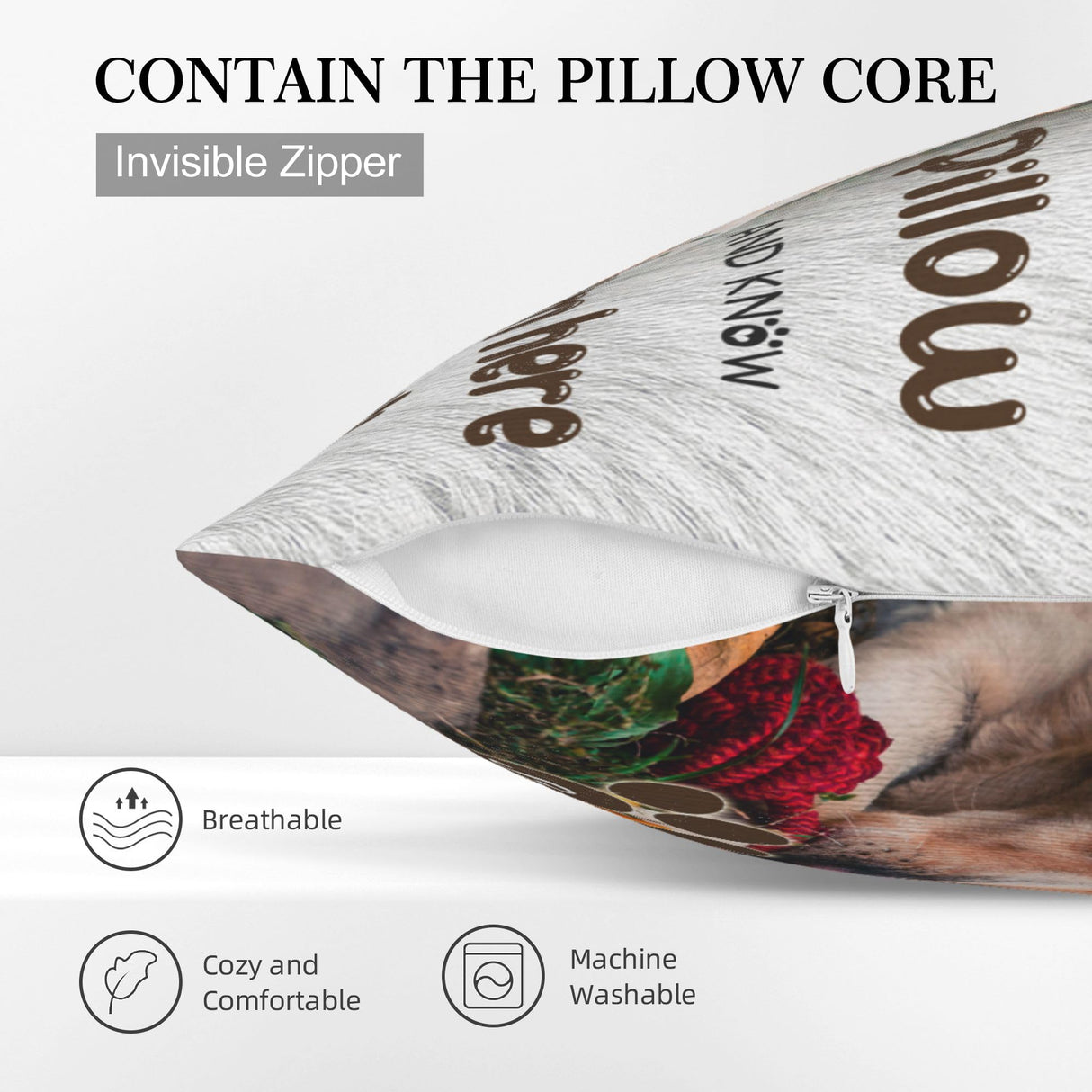 Funnylife Personalized Pet Memorial Throw Pillow with Photo Pet Memorial Gifts for Dogs Cats Loss of Dog Sympathy Gift Dog Bereavement Remembrance Picture Pillow Funnylife