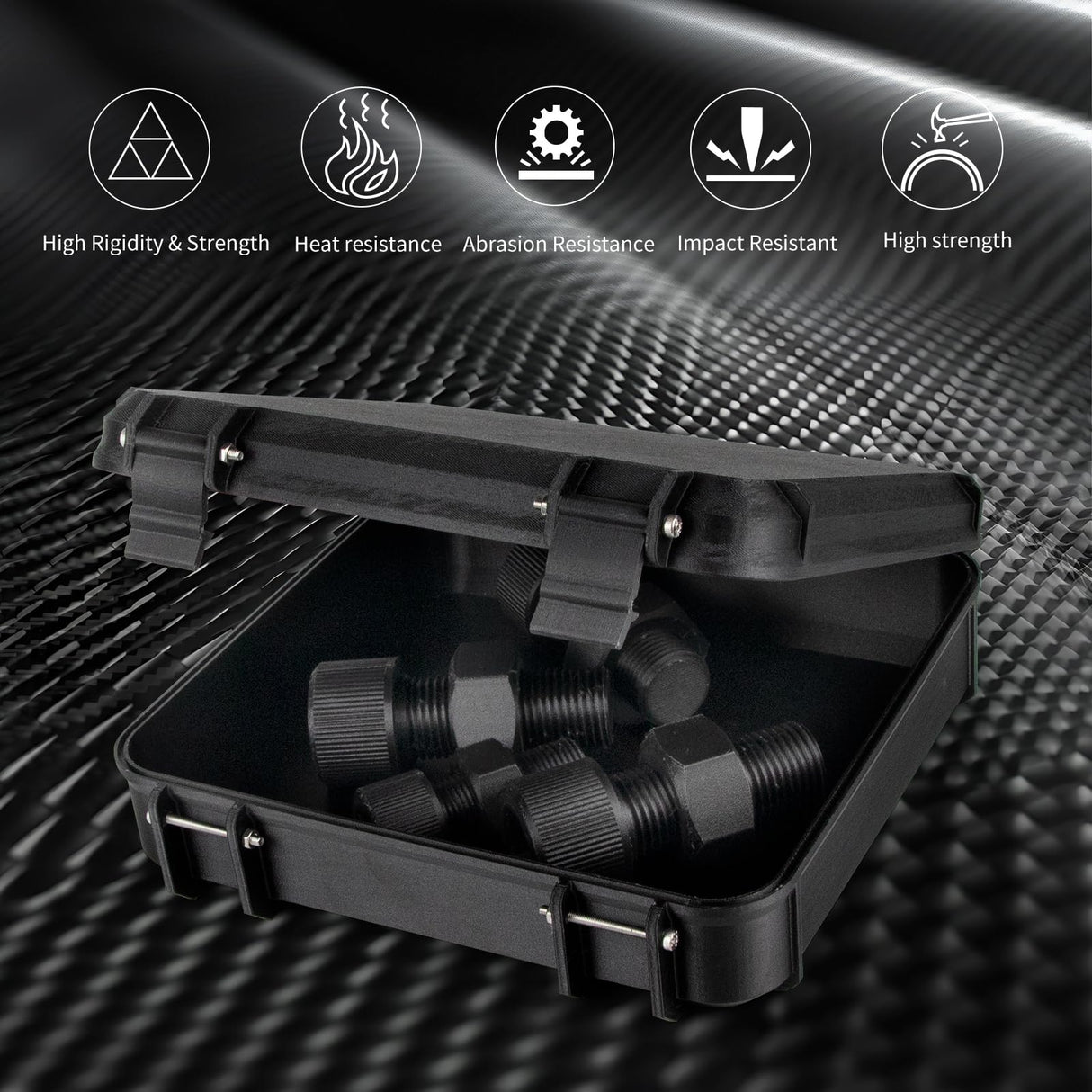 IEMAI PETG Carbon Fiber Filament 1.75mm, Matte Black PETG-CF, Heat-Resistant, High Strength & Rigidity 3D Printer Filament, 1kg Spool Designed for Complex Models and Functional Parts IEMAI