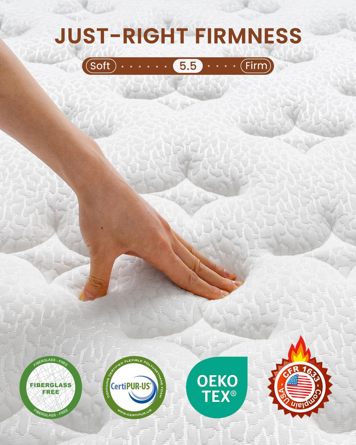BedStory Premium Queen Mattress 12 Inch - Hybrid Mattress with Advanced Pocket Spring Technology - Optimal Spinal Support - Pain Relief and Motion Isolation, CertiPUR-US Certified BedStory