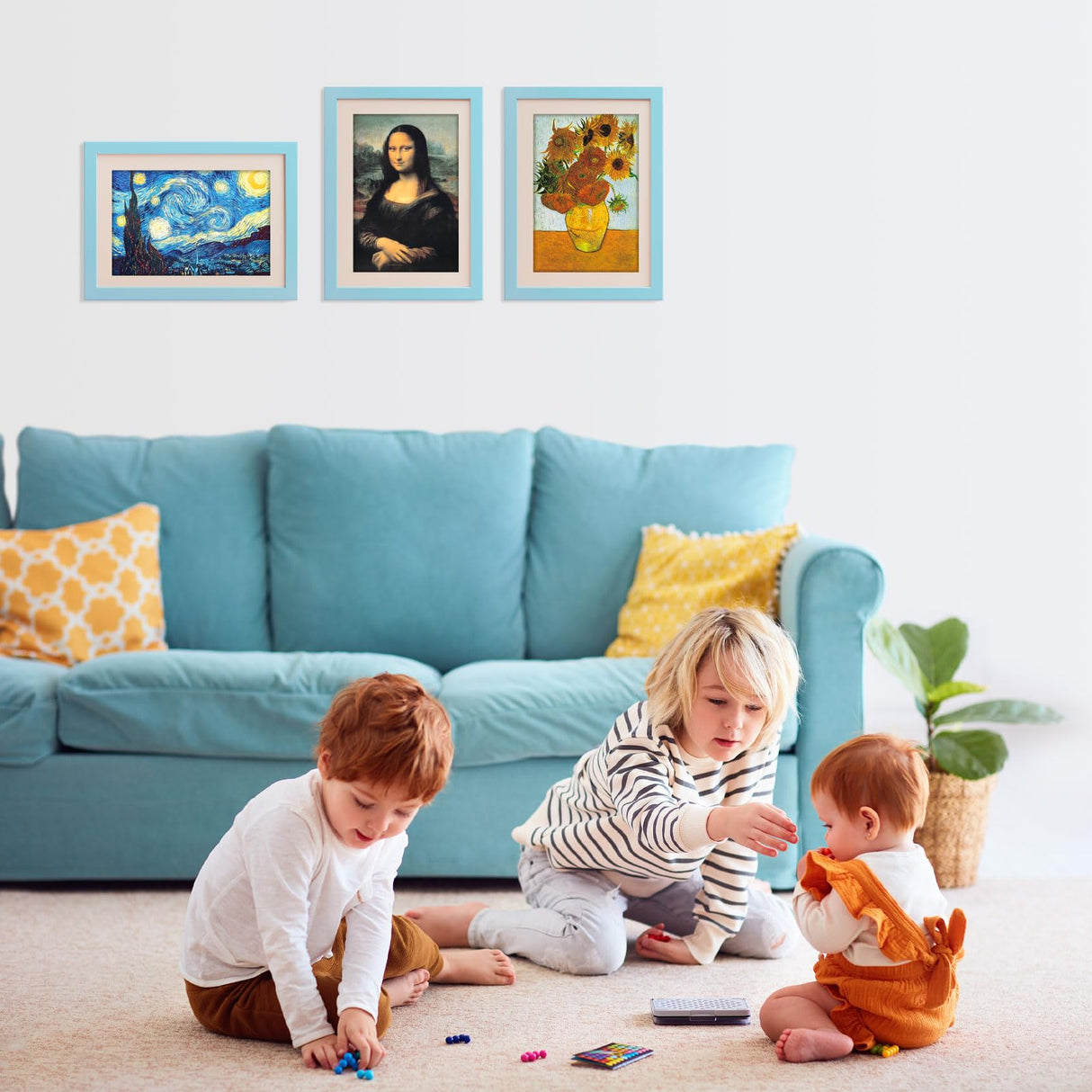 150 Pieces Mini Jigsaw Puzzles for Adults & Kids, 6" x 4" Small Jigsaw Puzzles Capsule Tube Jigsaw Puzzles Intelligent Game, Starry Night Mona Lisa Sunflower 3 Pack LOSFPVR