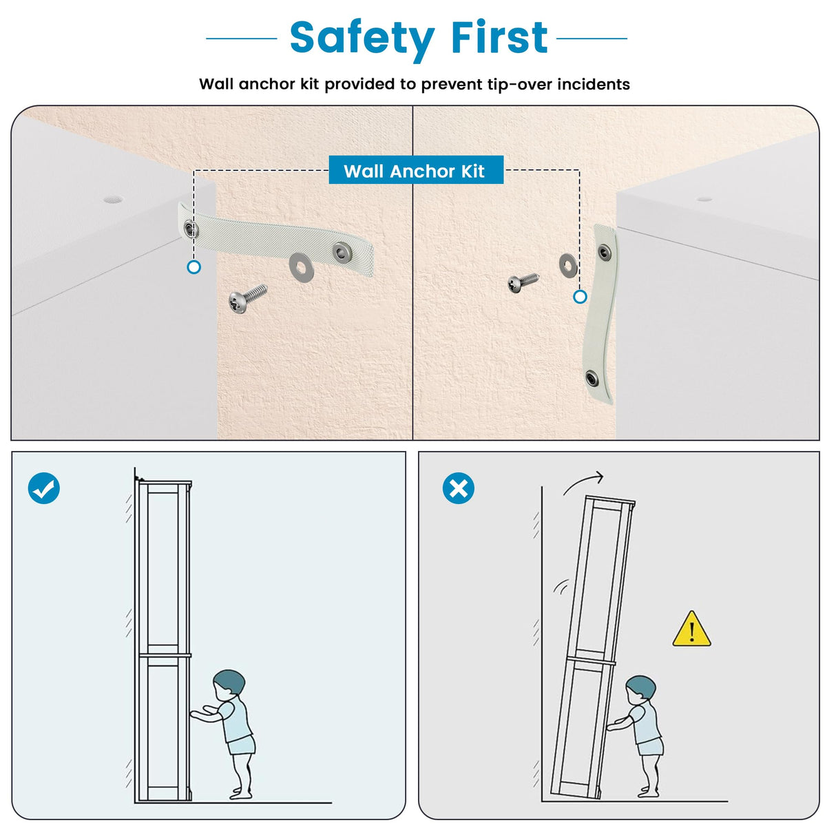 GRUSIGN 71" Tall Bookcase, 6-Tier Open Display Storage Shelves, Floor Standing Large Book Shelf for Living Room, Home Office, Bed Room, White GRUSIGN