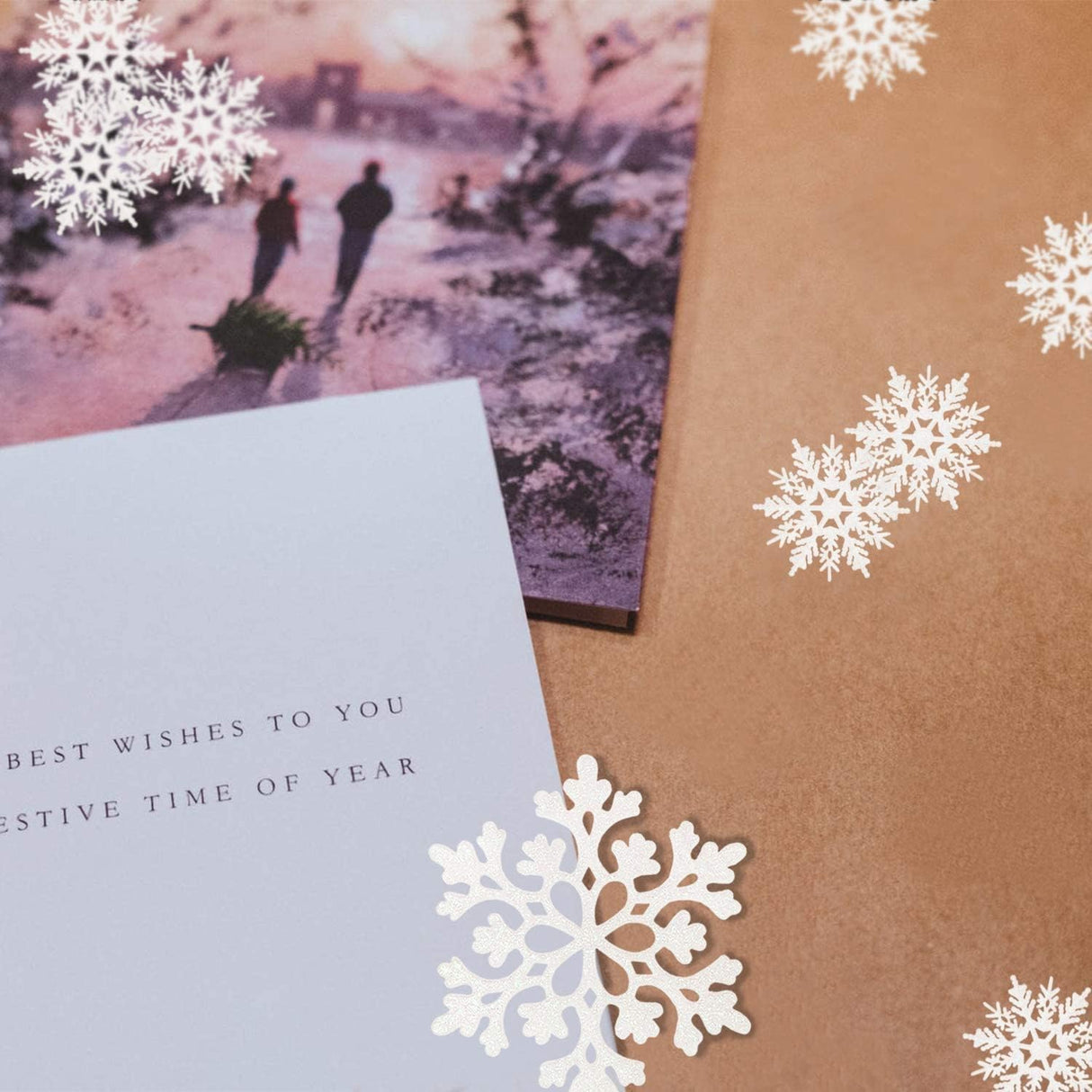 36pcs Snowflakes-Christmas Tree Decorations, Snowflake Ornaments for Tree, Plastic Glitter White Snow Flakes Ornaments, Christmas Indoor Winter Wonderland Decor kockuu