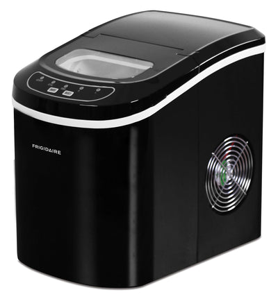 FRIGIDAIRE EFIC101-BLACK Ice Maker Machine for Countertop, 26 lbs, Adjustable Ice Cube Size, Portable Ice Cube Maker for Home/Kitchen/Office/Bar- Black