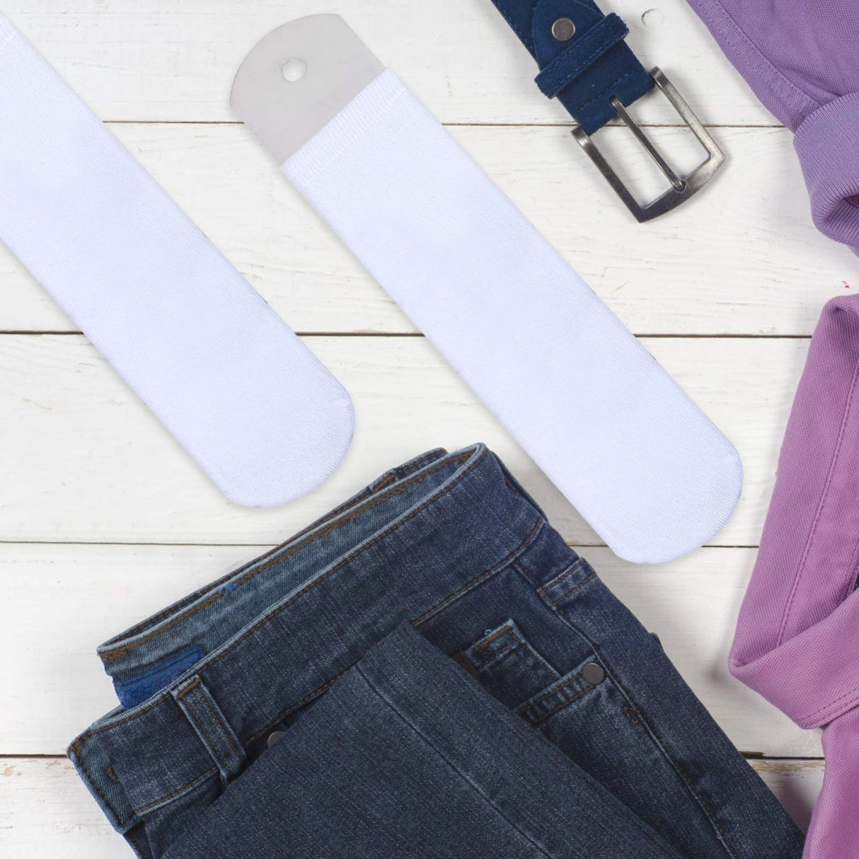 EXCEART Sublimation Printing Socks 2pcs Sublimation Crew Sock Metal Straight Sock Jigs Crew Sock Heat Press Transfer Dye Sublimation Jigs for Sublimation Sock Insert Socks DIY Sock EXCEART